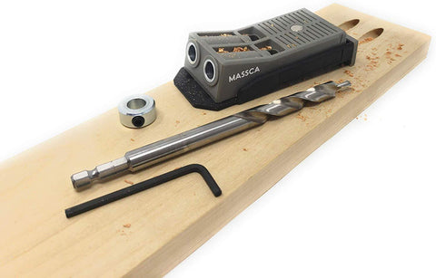 Massca Twin Pocket Hole Jig Set Bundle