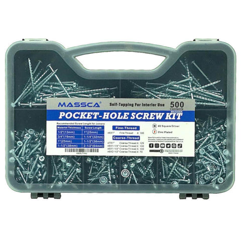 Massca Twin Pocket Hole Jig Set Bundle