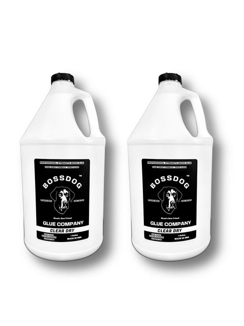 1 Gallon Clear Dry Double Dog Deal - BOSSDOG Glue Company