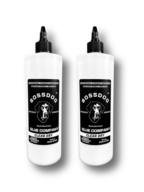 16 fl oz Clear Dry Double Dog Deal - BOSSDOG Glue Company