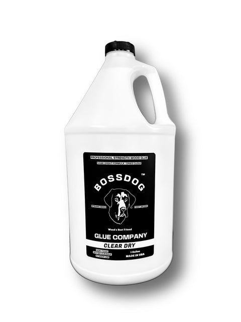 1 Gallon Clear Dry BOSSDOG Wood Glue - BOSSDOG Glue Company